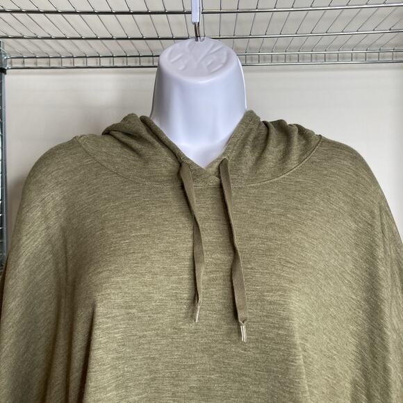 Cuddl Duds Women's Green Comfortwear Hooded Poncho Size L/XL Cozy Soft Lounging - Picture 6 of 10